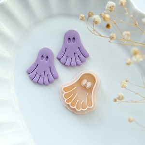 Halloween Ghost Clay Cutters | Halloween Polymer Clay Cutters | Ghost Earring Cutters | Embossing Cutter | Jewelry Making | Clay Tools