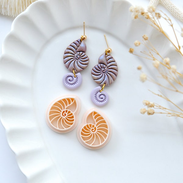 Seashell Polymer Clay Cutters | Summer Clay Cutters | Clay Earring Cutter | Polymer Clay Cutter for Jewelry Making