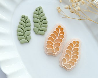 Fall Autumn Clay Cutters | Leaf Polymer Clay Cutters Set | Shape Cutters | Embossing Cutters | Earring Making