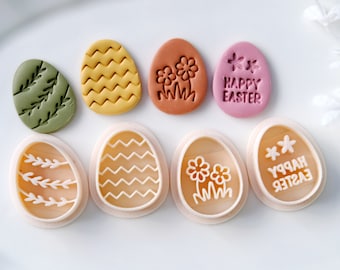 Easter Egg Polymer Clay Cutters | Easter Polymer Clay Earring Cutter | Spring Clay Cutters | Jewelry Making | 3D Printed Cutter