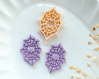 Halloween Spider Web Polymer Clay Cutters | Halloween Clay Cutters | Earring Making | Embossing Cutters