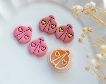 Lady Bug Clay Cutters: Valentine's Earring Jewelry Making