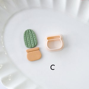 Plant Pots Polymer Clay Cutters Stud Earring Cutters Jewelry Making C 20x17mm