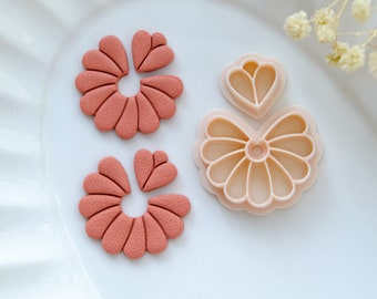 Scalloped Polymer Clay Cutters | Spring Clay Earring Mold