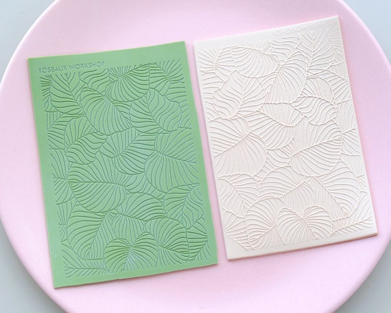 Perfect Texture Mats for Clay - Art Deco Leaf Sheet | Cutters & Stamps