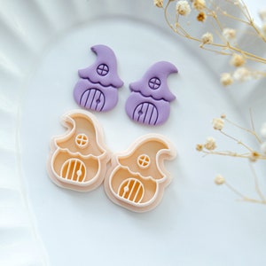 Fairy House Polymer Clay Cutters | Autumn Clay Cutters | Clay Earring Cutters | Polymer Clay Cutter for Jewelry Making