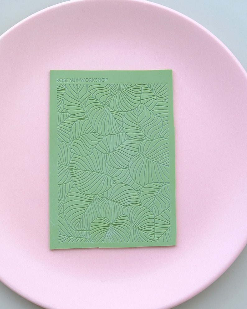 Leaf Texture Mat Polymer Clay Texture Soft Texture Sheet Etsy
