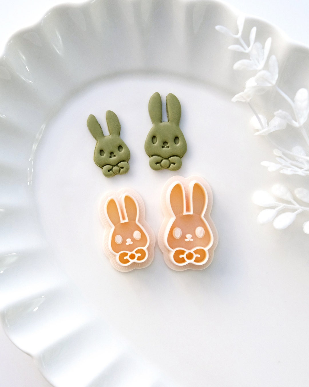 Easter Bunny Polymer Clay Cutter | Rabbit Stud Earring Clay Cutters ...