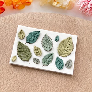 Leaves Silicone Mold: Polymer Clay, Fondant, Chocolate