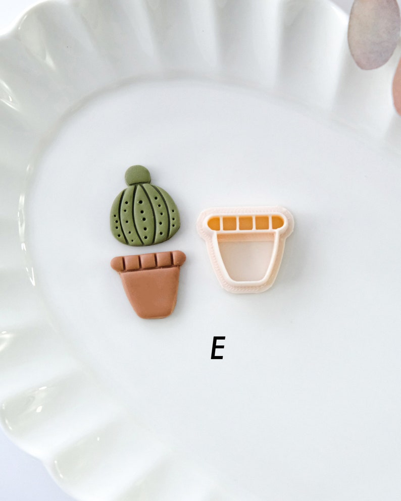 Plant Pots Polymer Clay Cutters Stud Earring Cutters Jewelry Making E 22x19mm