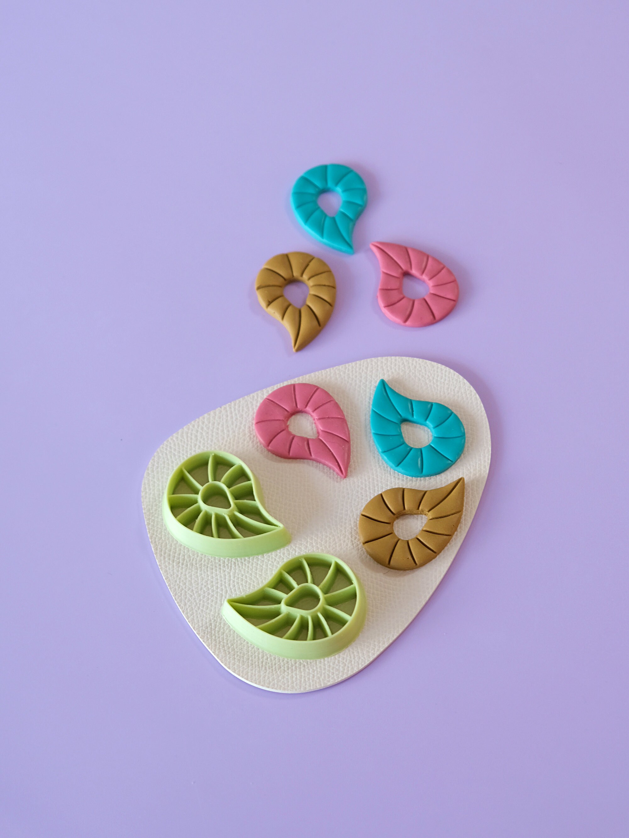 Cashew Flower Clay Cutter Embossing Clay Cutters Art Deco Etsy