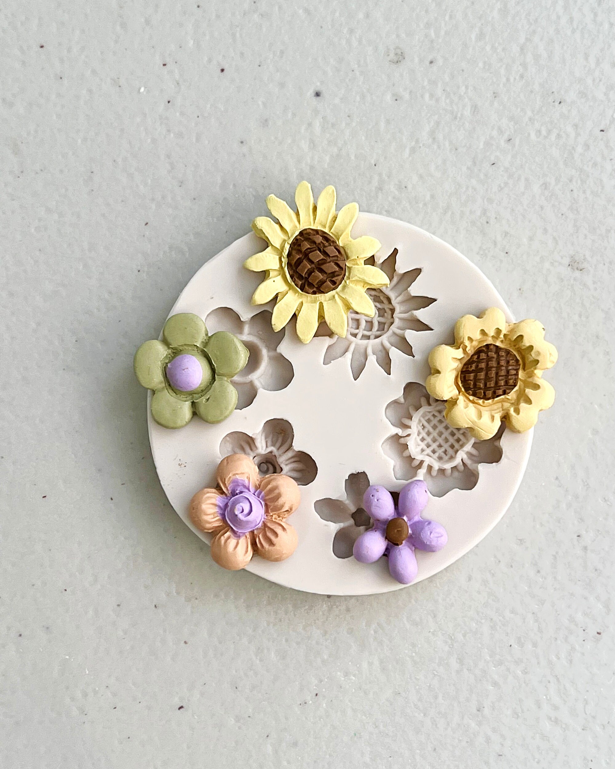 Spring Flower Polymer Clay Stamps – RoseauxClayCo