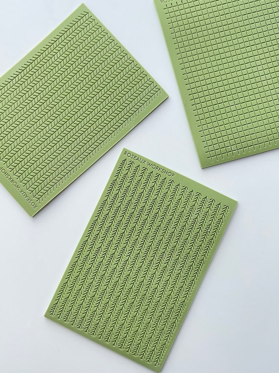 Waffle Grid Texture Mat Polymer Clay Texture Sheet Clay Tools 
