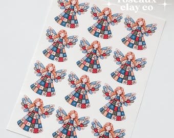 Patchwork Angle Polymer Clay Transfer Paper & Matching Cutter