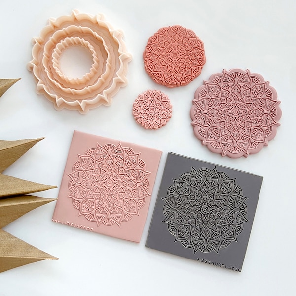 Polymer Clay Mandala Texture Mat - Etsy