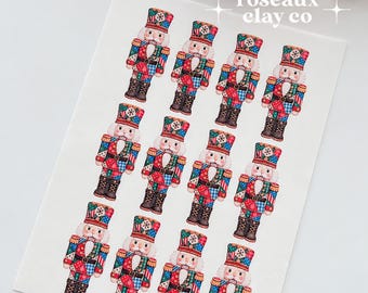 Patchwork Nutcracker Polymer Clay Transfer Paper & Matching Cutter