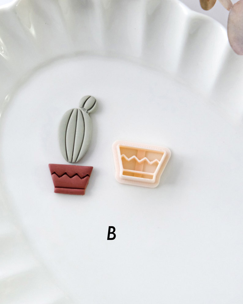 Plant Pots Polymer Clay Cutters Stud Earring Cutters Jewelry Making B 20x13mm