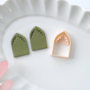 Arch Polymer Clay Cutters Art Deco Clay Earring Cutters Pointed Arch 23x35mm