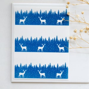 Winter Clay Transfer Paper Christmas Image Transfer Sheet for Polymer Clay Earrings image 5