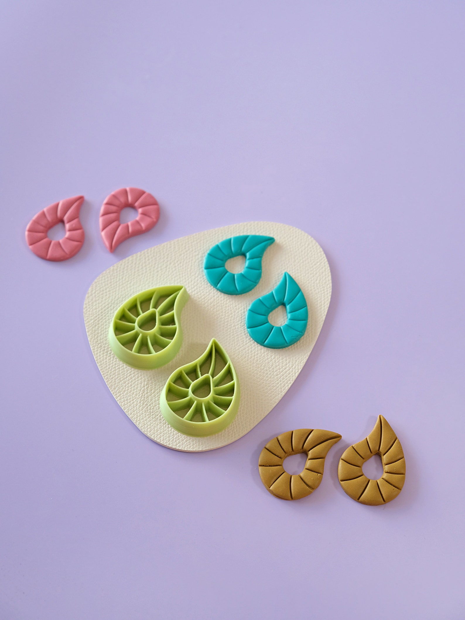 Cashew Flower Clay Cutter Embossing Clay Cutters Art Deco Etsy