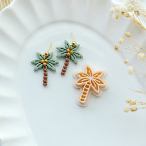 Coconut Tree Polymer Clay Cutter: Earring & Jewelry Tool