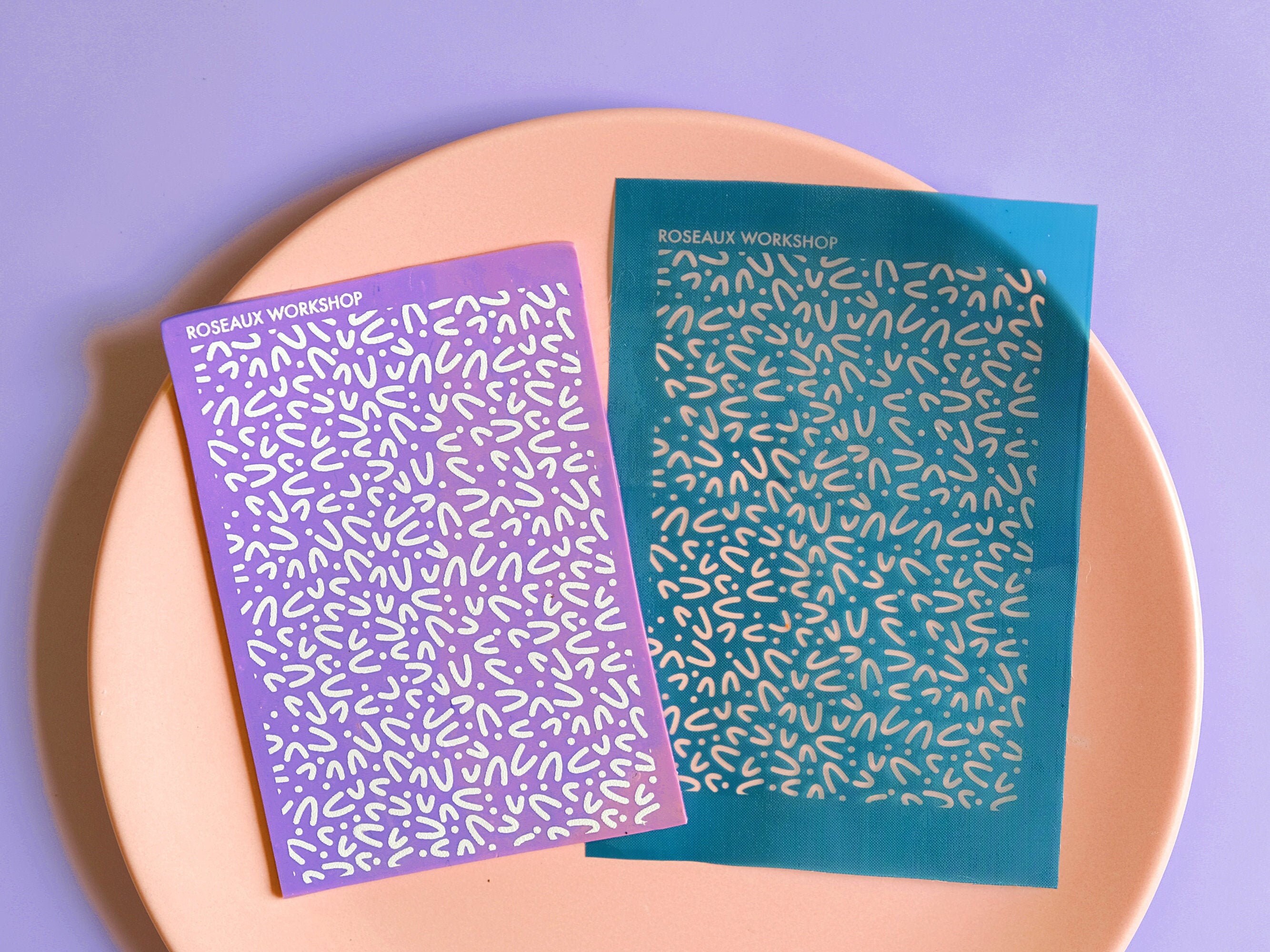 Polymer Clay Stencils Silk Screen For Polymer Clay Earrings Etsy