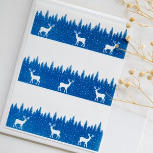 Winter Clay Transfer Paper Christmas Image Transfer Sheet for Polymer Clay Earrings image 6