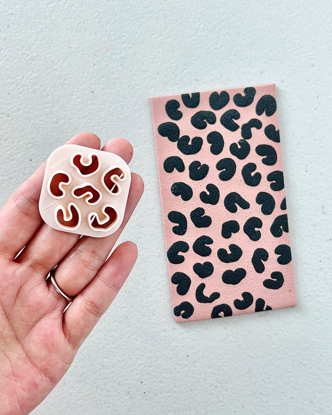 Leopard Print Polymer Clay Cutter | Animal Print Clay Earring Cutter ...