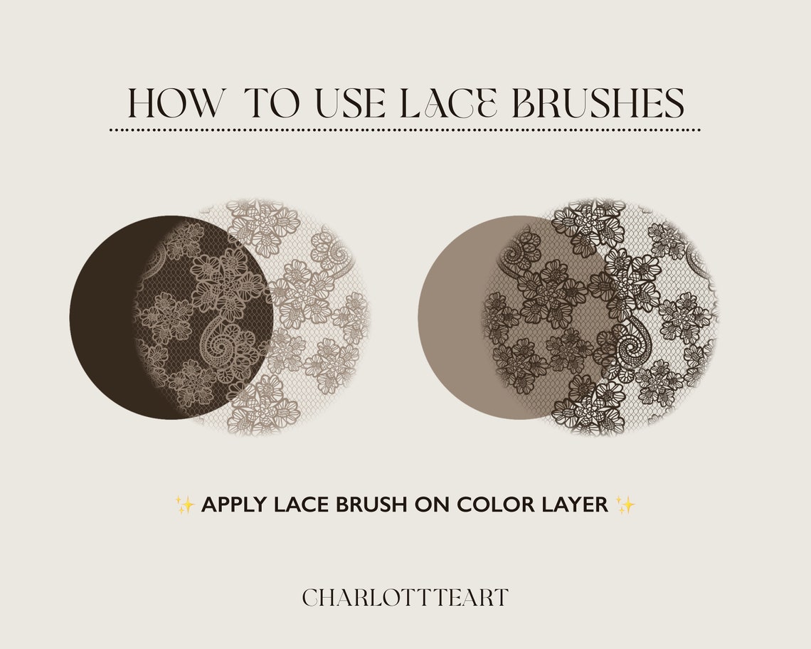 Lace Texture Brushes Procreate, Lace Brush Set, Procreate Fabric ...