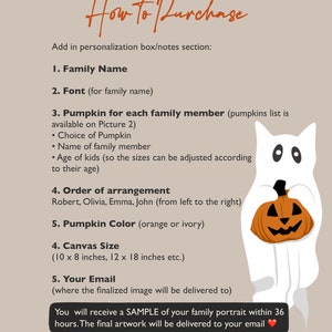 Halloween Family Portrait, Personalized Family Print, Halloween Family ...