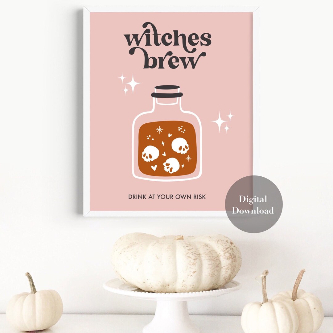 Dark Halloween Witches Wall Art Decor Print Set main image 1
