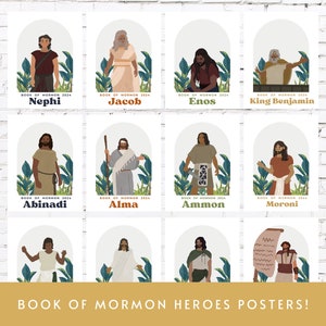 Primaire prikbordset 2024 Decoraties voor het Jeugdwerk Boek van Mormon 2024 Primair Kom en volg mij Voorzitterschap Themaborden uit het Boek van Mormon afbeelding 2
