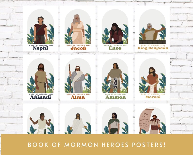 2024 Primary Bulletin Board Kit 2024 Primary Book of Mormon Decorations Primary Come Follow Me