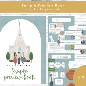 Latter-Day Saint Temple Preview Activity Book | Temple and Priesthood Prep Youth 11-12 Year-Olds | New Young Women Young Men Preparation