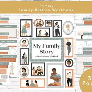 Genealogy Organizer Workbook For Family by Mima Teacher