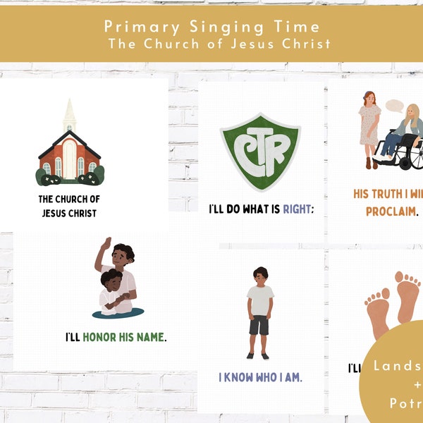 I Belong to the Church of Jesus Christ Flip Chart - Etsy