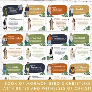 Primaire prikbordset 2024 Decoraties voor het Jeugdwerk Boek van Mormon 2024 Primair Kom en volg mij Voorzitterschap Themaborden uit het Boek van Mormon afbeelding 3