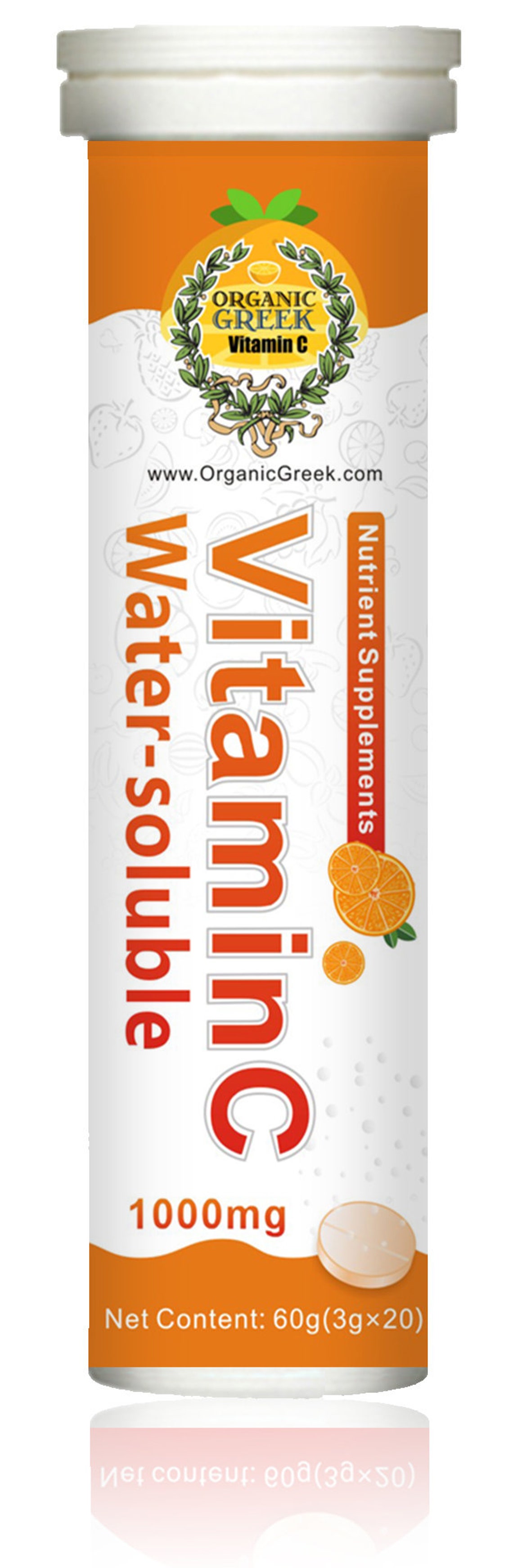 Vitamin C 1000mg Tablets Soluble Natural Non GMO Vegan Etsy