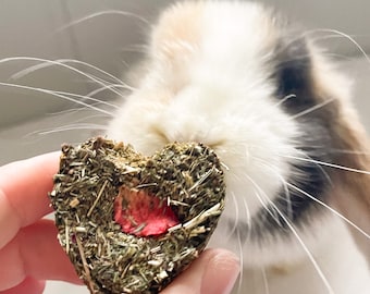 Havervrije hooiharten! Biologische lekkernijen konijn, huisdiercadeau, cavia, konijnsnacks