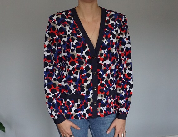 Speckled Blouse, 80s Blouse, Women's Vintage, Patt