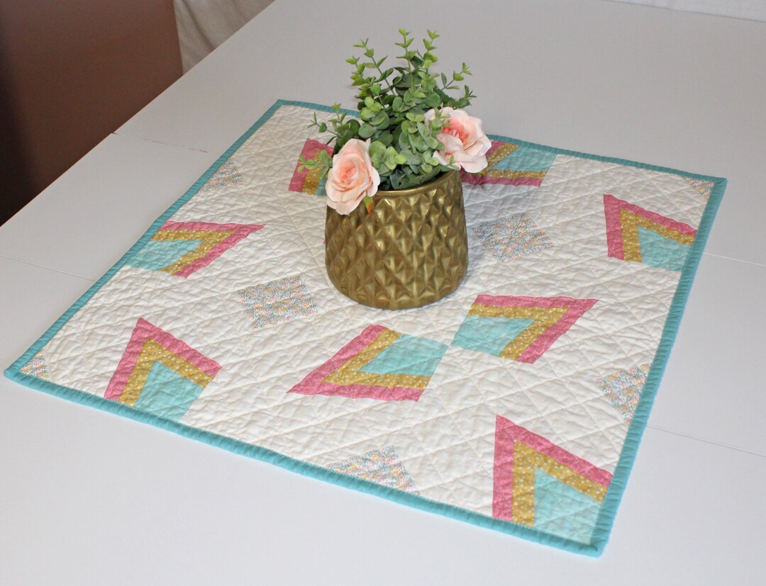 Spring Quilted Table Runner Spring Table Decor - Etsy