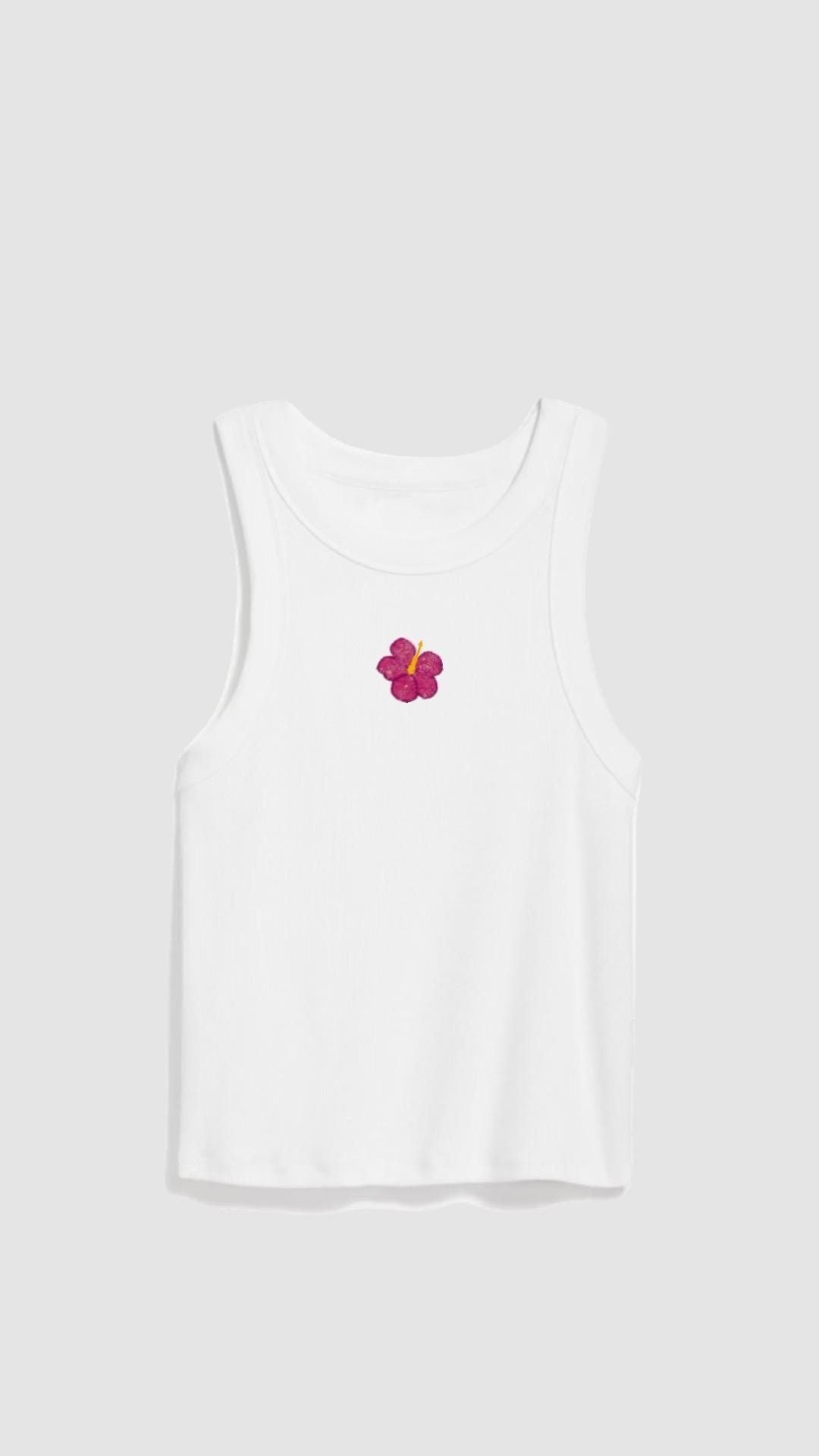 Pink Embroidered Hemp Top