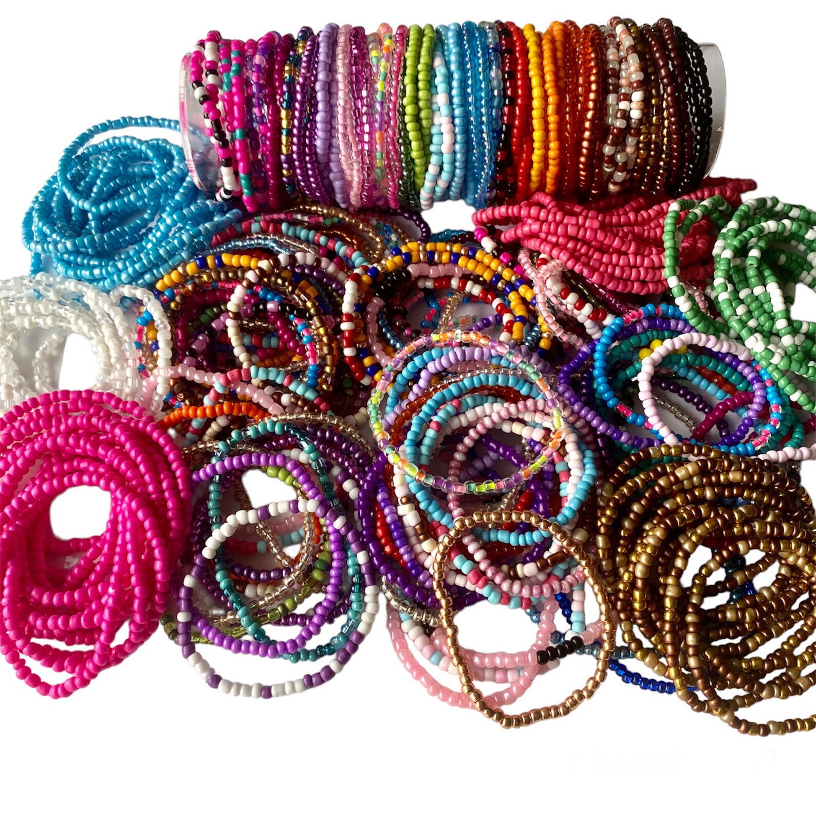 50 or 100 Bead Bracelets Bulk Bead Bracelets Seed Bead Etsy
