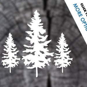 Adesivi per alberi di pino/Decalcomanie per foreste/Adesivi fantastici/Adesivi fantastici per laptop/Accessori per auto da donna/Decalcomanie per camper