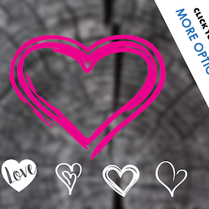 Heart Sticker | Heart Car Decal | Car Decals for Women | Cool Stickers | Cool Laptop Stickers