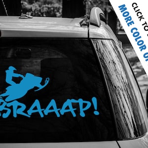 Snowmobile Decal | Sled Decal | Braaap Decal | Ski Doo Decals | Braaaping Decals | Cool Decals | Cool Laptop Stickers