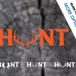 Hunting Decal | Deer Hunter Sticker | Hunting Gifts For Men | Deer Moose Elk Mule Deer | Cool Stickers | Cool Laptop Stickers