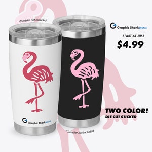 Flamingo Sticker | Car Decals For Women | Tropical Decals | Gifts For Her | Cool Stickers | Cool Laptop Stickers