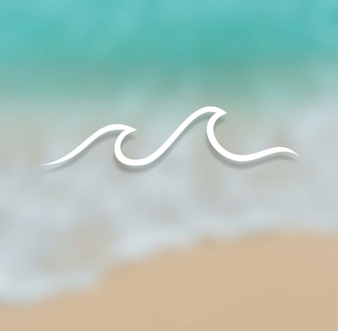 Ocean Wave Vinyl Decal Sea Wave Sticker Salt Life Decal Etsy