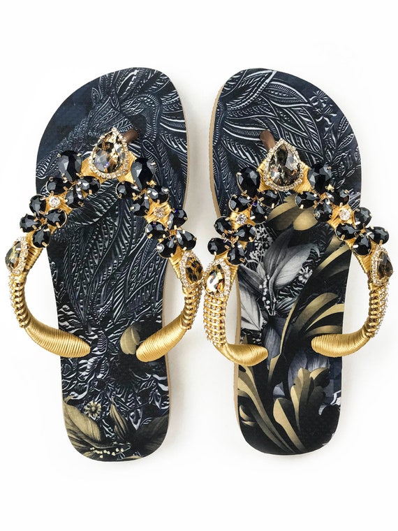 havaianas bling flip flops